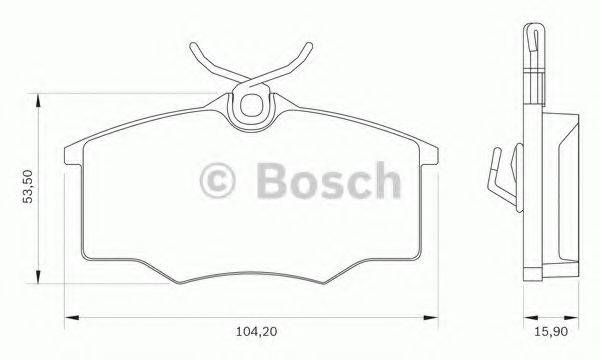 CHEVROLET 93 273 400 Комплект гальмівних колодок, дискове гальмо