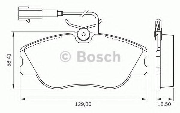 FIAT 9949508 Комплект гальмівних колодок, дискове гальмо