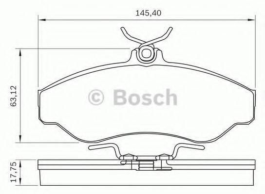 ICER 800375 Комплект гальмівних колодок, дискове гальмо