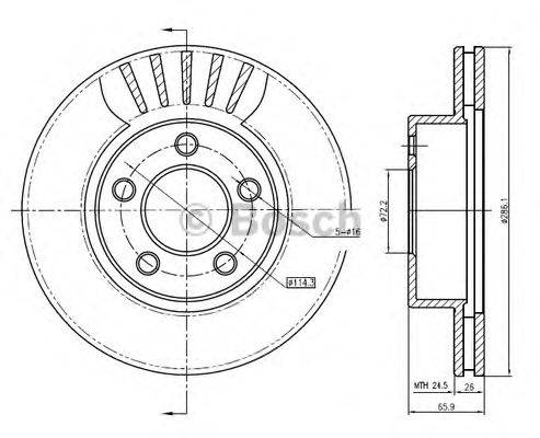 FORD F67Z1125BA гальмівний диск