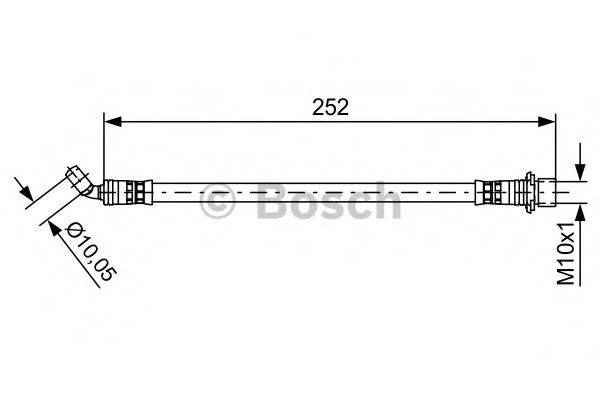 LEXUS 9094702F23 Гальмівний шланг