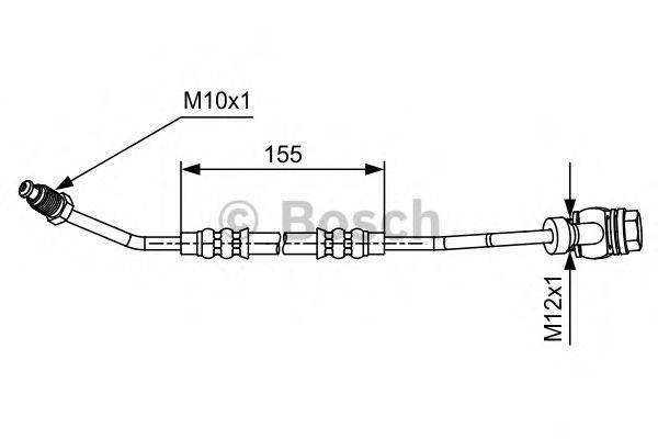 LUCAS ELECTRICAL PHD1162 Гальмівний шланг