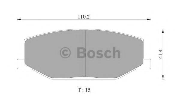 MAZDA 1V643328Z Комплект гальмівних колодок, дискове гальмо