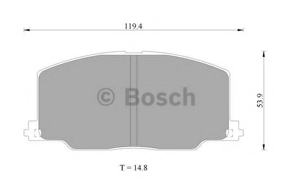 BOSCH DB1129 Комплект гальмівних колодок, дискове гальмо