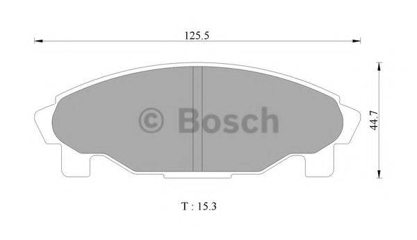 BOSCH DB1271 Комплект гальмівних колодок, дискове гальмо