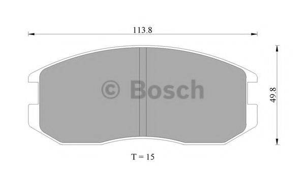 BOSCH DB1201 Комплект гальмівних колодок, дискове гальмо