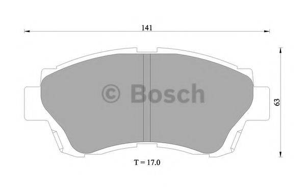 BOSCH DB1209 Комплект гальмівних колодок, дискове гальмо