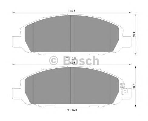 ISUZU 586129072 Комплект гальмівних колодок, дискове гальмо