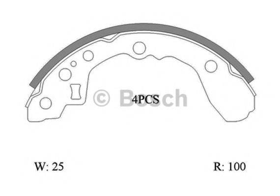 BOSCH B1409 Комплект гальмівних колодок