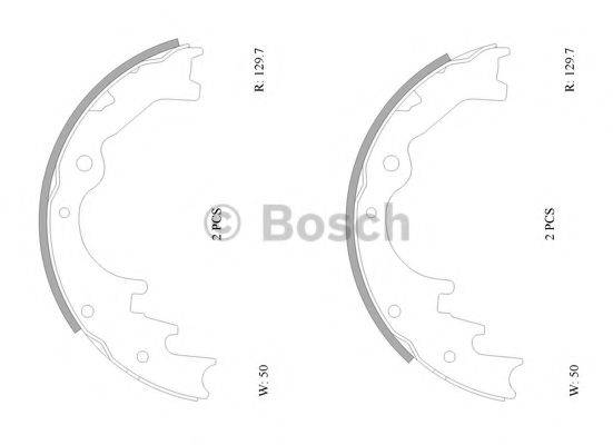 BOSCH B1665 Комплект гальмівних колодок