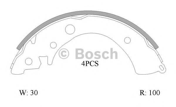 BOSCH B1611 Комплект гальмівних колодок