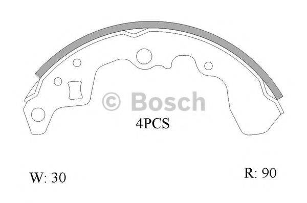 BOSCH B1616 Комплект гальмівних колодок