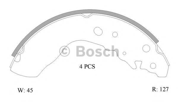 BOSCH B1758 Комплект гальмівних колодок