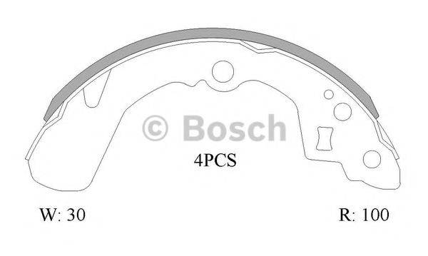 BOSCH B1682 Комплект гальмівних колодок