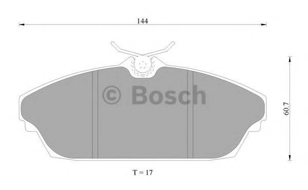 BOSCH BP1092 Комплект гальмівних колодок, дискове гальмо