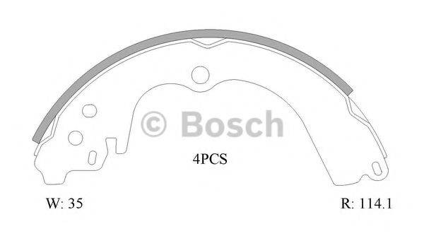 BOSCH B1730 Комплект гальмівних колодок