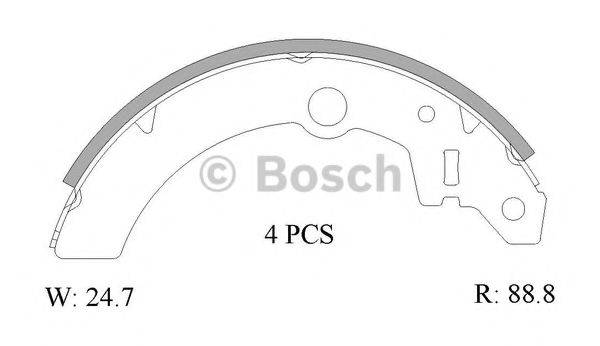 BOSCH B1820 Комплект гальмівних колодок