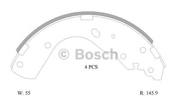 BOSCH B1769 Комплект гальмівних колодок