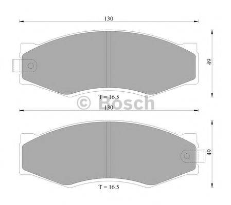 BOSCH BP2005 Комплект гальмівних колодок, дискове гальмо