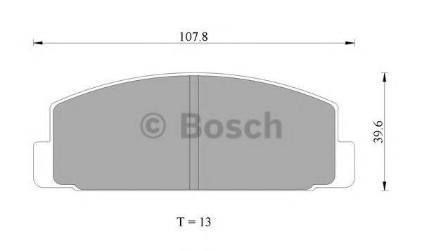 BOSCH BP2009 Комплект гальмівних колодок, дискове гальмо