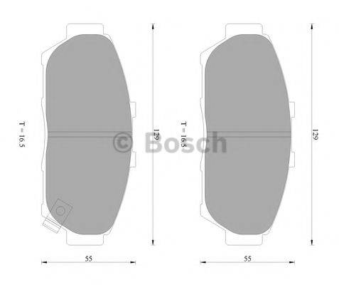 BOSCH BP2279 Комплект гальмівних колодок, дискове гальмо