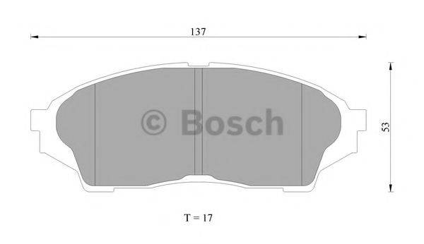 BOSCH BP2283 Комплект гальмівних колодок, дискове гальмо