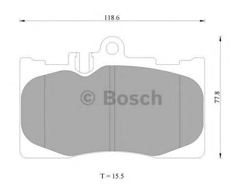 BOSCH BP2286 Комплект гальмівних колодок, дискове гальмо