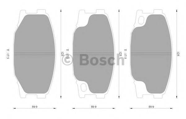 BOSCH BP2335 Комплект гальмівних колодок, дискове гальмо