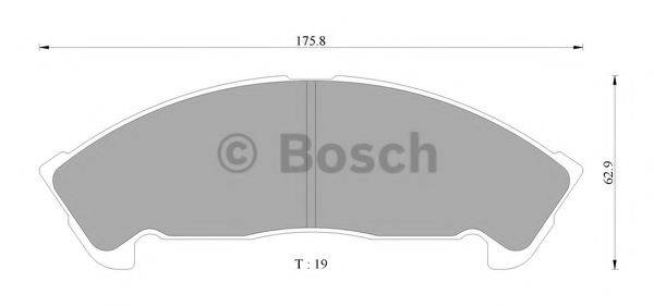 BOSCH BP2342 Комплект гальмівних колодок, дискове гальмо