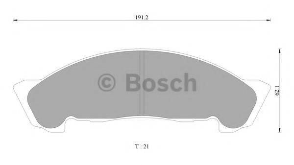 BOSCH BP2349 Комплект гальмівних колодок, дискове гальмо