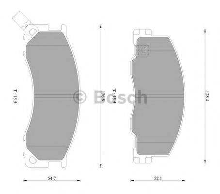 BOSCH BP2351 Комплект гальмівних колодок, дискове гальмо