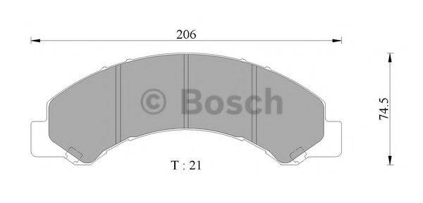 BOSCH BP2356 Комплект гальмівних колодок, дискове гальмо