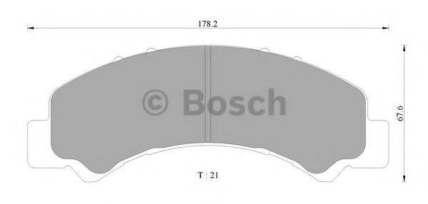 BOSCH BP2370 Комплект гальмівних колодок, дискове гальмо