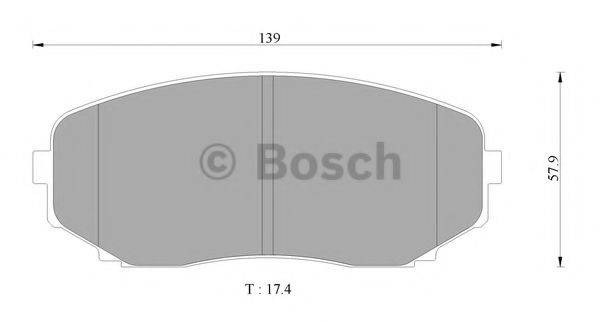 BOSCH BP2373 Комплект гальмівних колодок, дискове гальмо