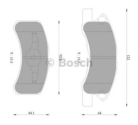 DAIHATSU 04465 B2150 Комплект гальмівних колодок, дискове гальмо