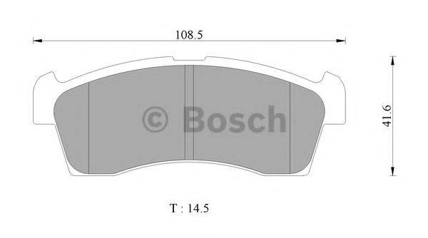BOSCH BP2419 Комплект гальмівних колодок, дискове гальмо