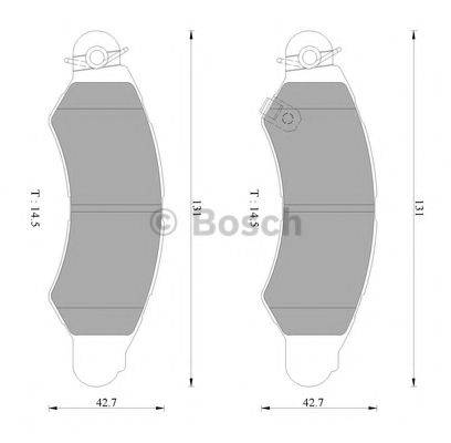 BOSCH BP2425 Комплект гальмівних колодок, дискове гальмо