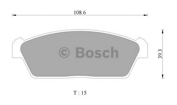 BOSCH BP2431 Комплект гальмівних колодок, дискове гальмо