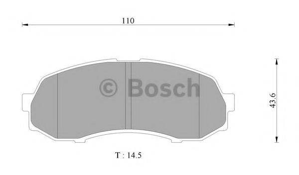 BOSCH BP2439 Комплект гальмівних колодок, дискове гальмо