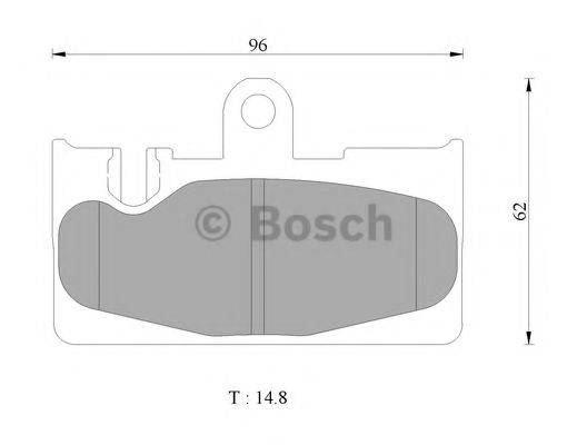 BOSCH BP2441 Комплект гальмівних колодок, дискове гальмо