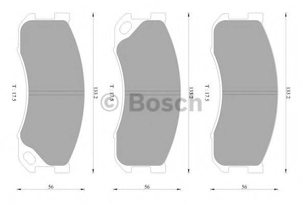 BOSCH BP2444 Комплект гальмівних колодок, дискове гальмо