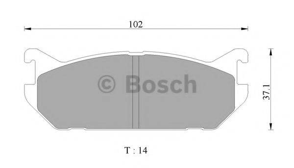 BOSCH BP2480 Комплект гальмівних колодок, дискове гальмо