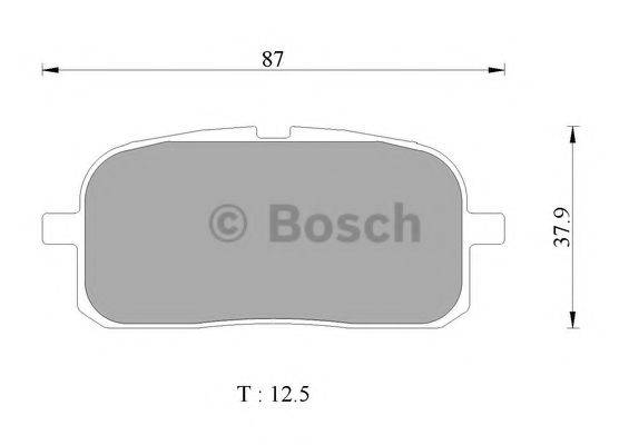 BOSCH BP2481 Комплект гальмівних колодок, дискове гальмо
