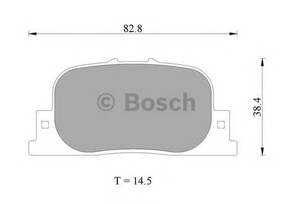 BOSCH BP2654 Комплект гальмівних колодок, дискове гальмо