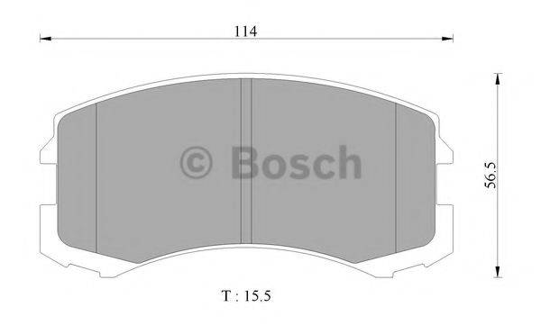 BOSCH BP2752 Комплект гальмівних колодок, дискове гальмо