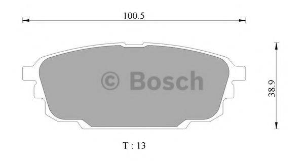 BOSCH BP2753 Комплект гальмівних колодок, дискове гальмо