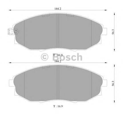 BOSCH BP3085 Комплект гальмівних колодок, дискове гальмо