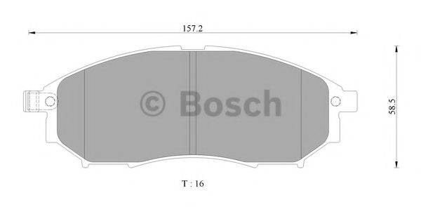 BOSCH BP3098 Комплект гальмівних колодок, дискове гальмо