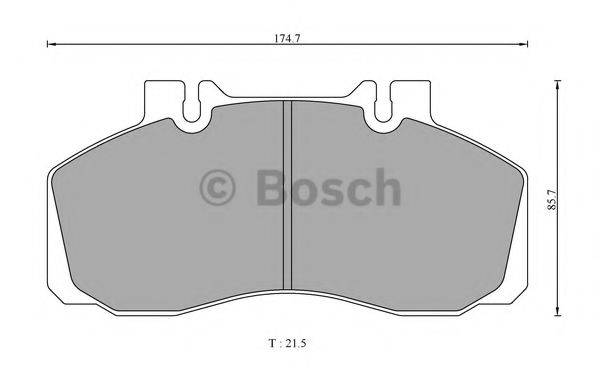 BOSCH BP3111 Комплект гальмівних колодок, дискове гальмо
