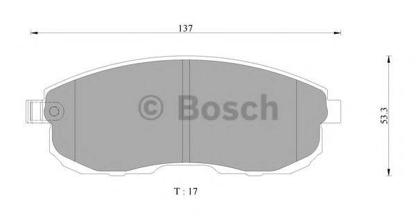BOSCH BP3120 Комплект гальмівних колодок, дискове гальмо